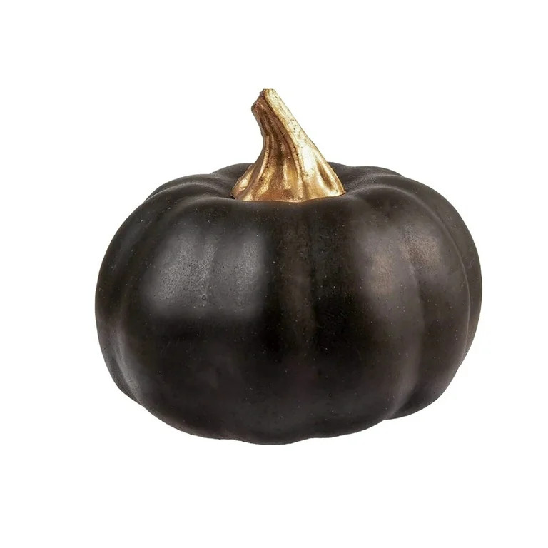 Black and White Pumpkin Decor with Gold Stems: Minimalist Halloween/Autumn Tabletop Accents for E... | Walmart (US)