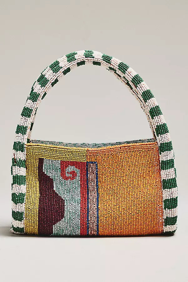 Desert Beaded Mini Barrel Bag | Anthropologie (US)