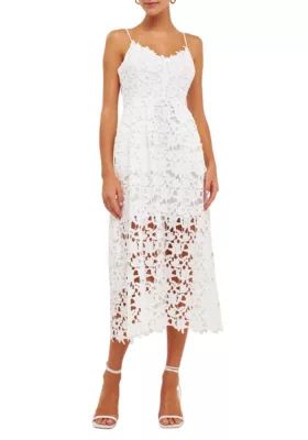 Lace Cami Midi Dress | Belk