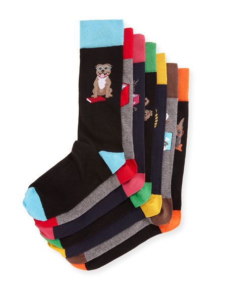 Neiman Marcus Dog Days 7-Pack of Socks | Neiman Marcus