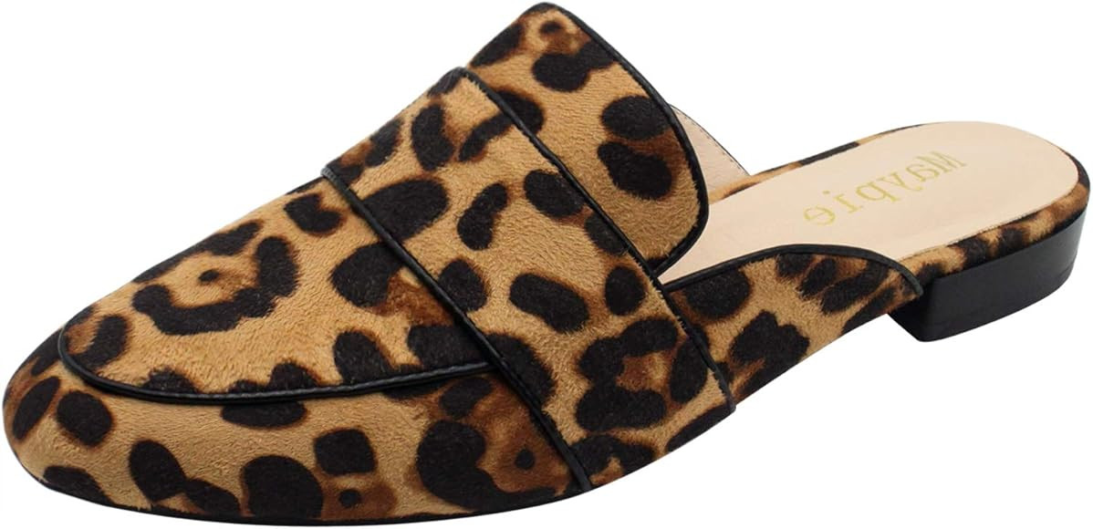 MAYPIE Womens Flat Mules and Slides Shoes Loafer Slippers Low Heel | Amazon (US)