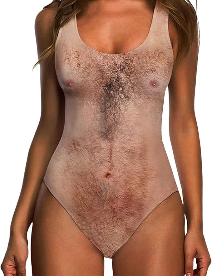 RAISEVERN One Piece Swimsuit Women Novelty 3D Print Bathing Suit Swim Swimwear | Amazon (US)