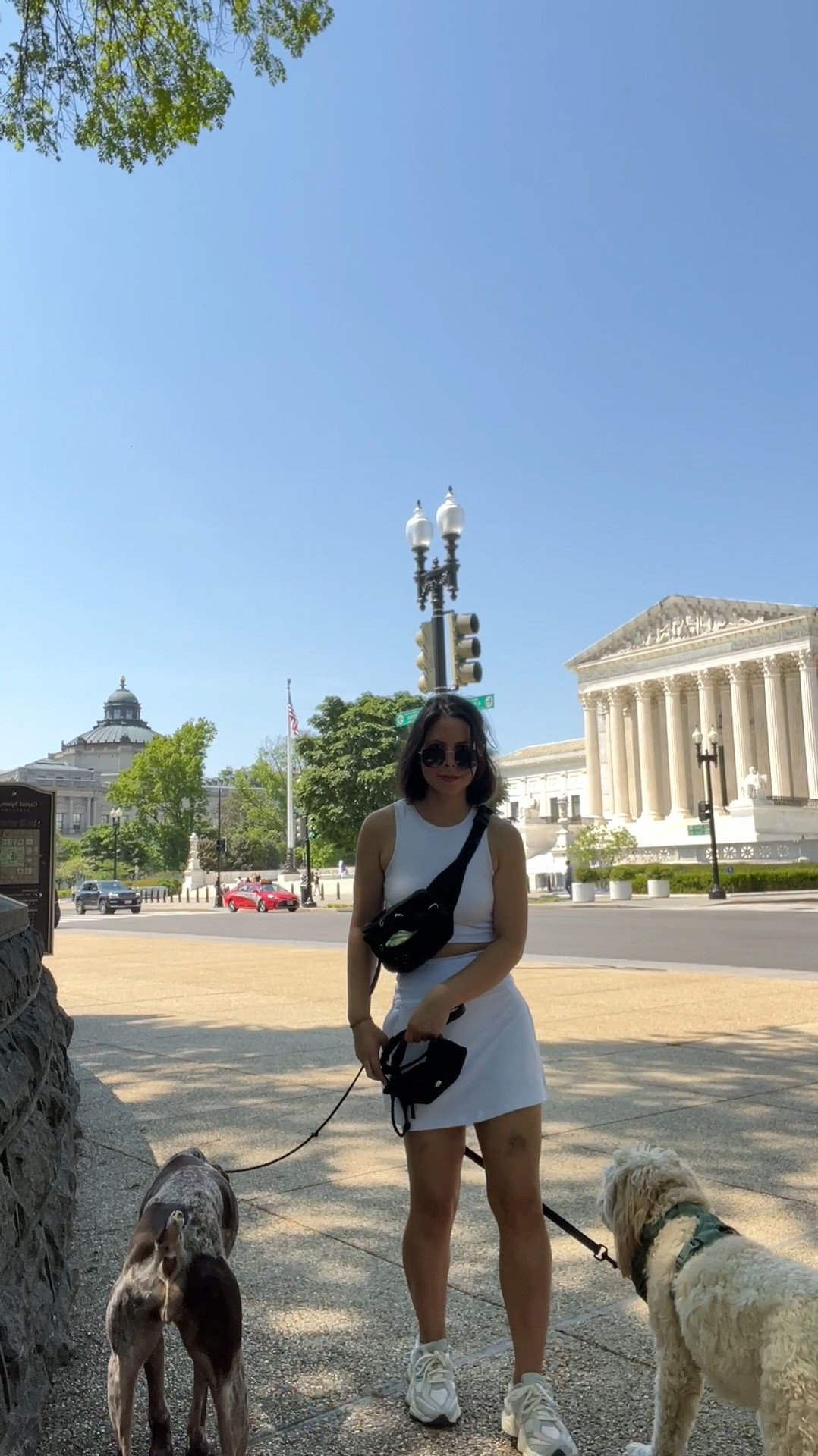 Top XS
Skrit xs

Dog walk outfit, hot girl walk, activewear, tennis, pickle ball, pickleball, Washington DC, spanx skort, spanx skirt, klassy network, white cropped tank, brami, built in bra, new balance sneakers, Abercrombie ypb

#LTKVideo #LTKShoeCrush #LTKActive