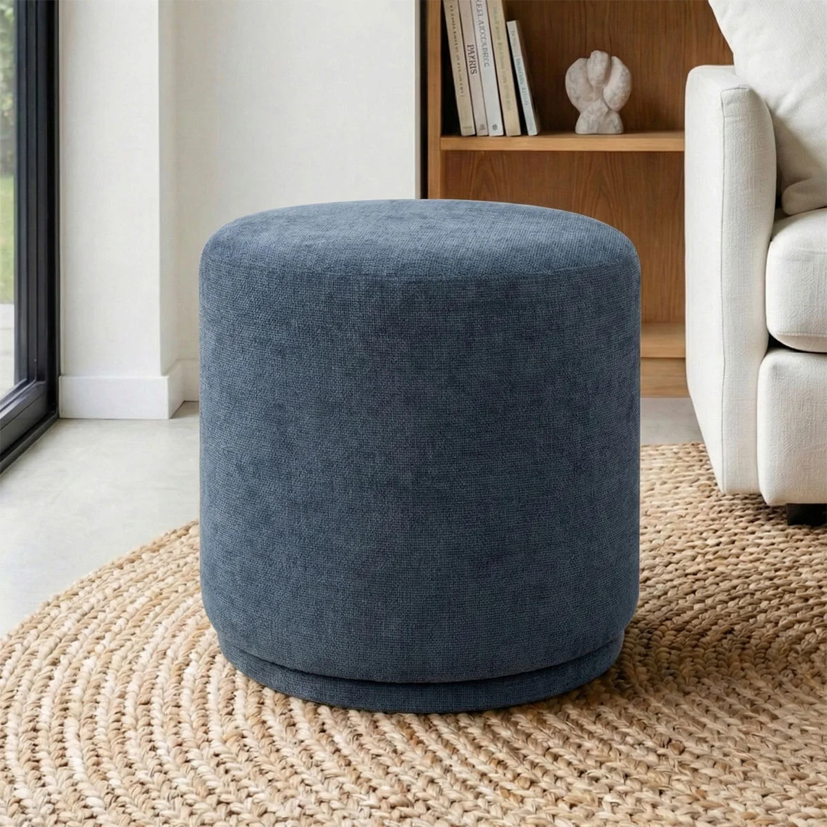 18.5" Wide Round Swivel Ottoman | Wayfair North America