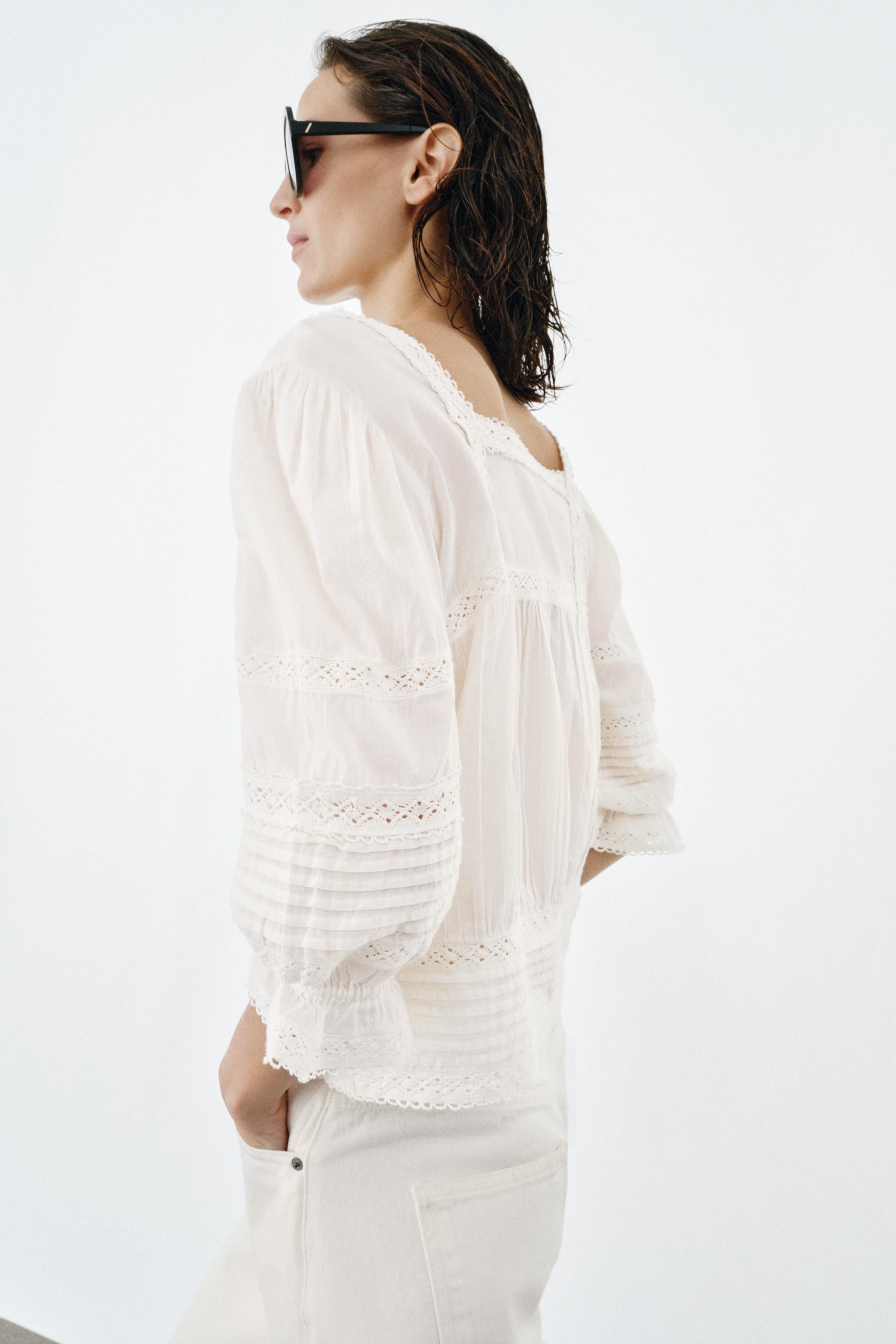 ZW COLLECTION ROMANTIC BLOUSE | Zara US