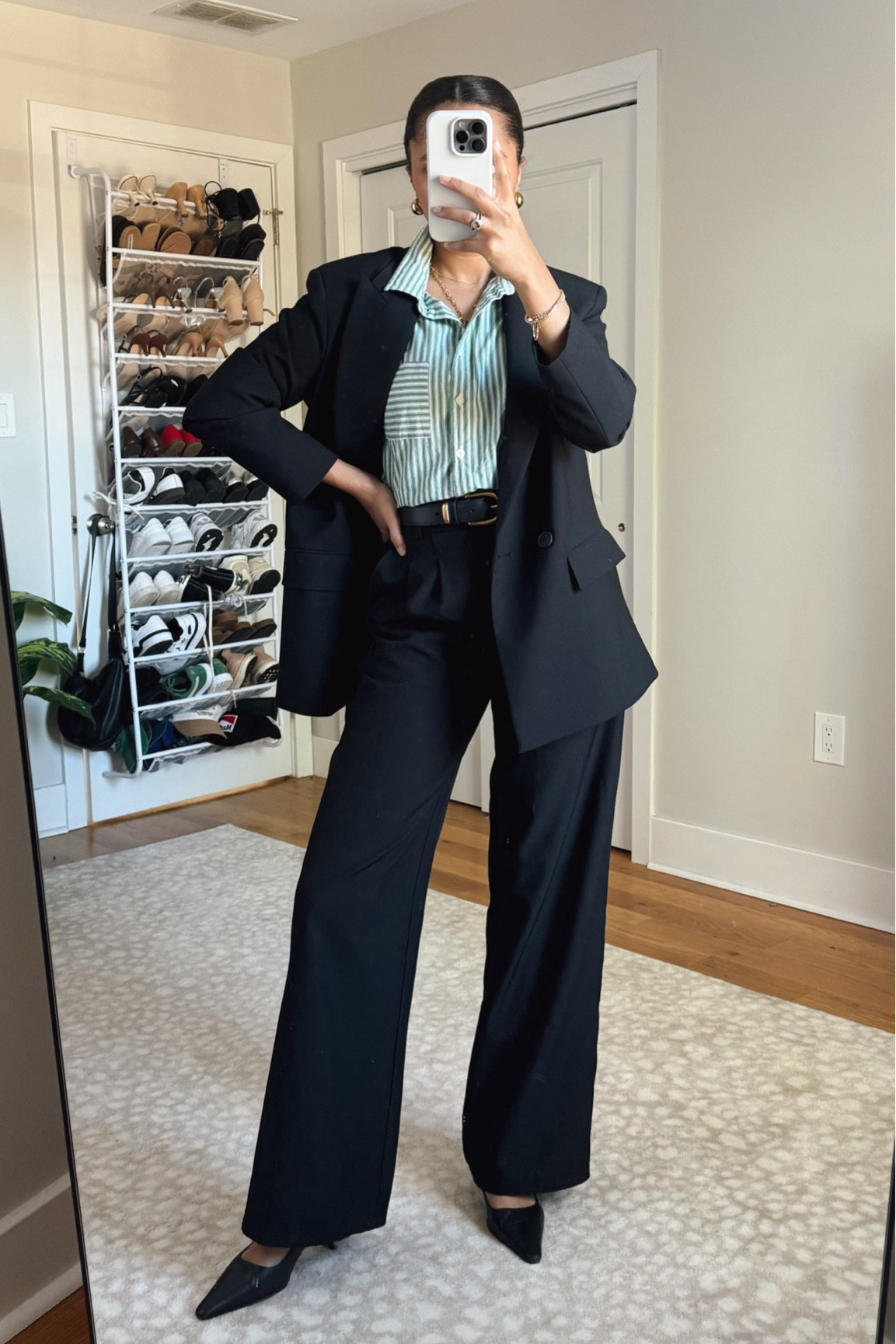 Blazer is Zara, button up, blazer, trousers, work outfit, work ootd 

#LTKfindsunder100 #LTKstyletip #LTKfindsunder50