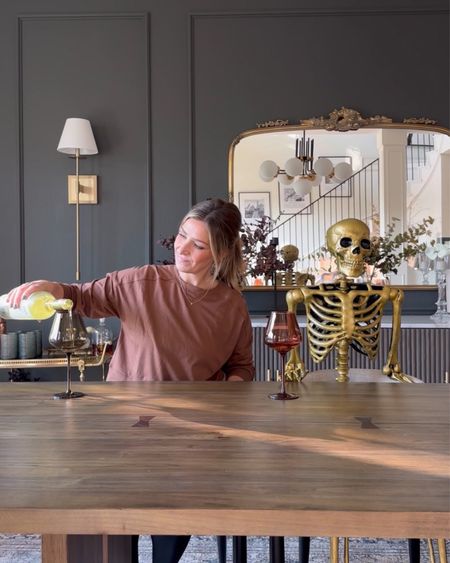 Can’t get enough of this $40 gold skeleton for Halloween!

Halloween decor, Target finds, dining room decor, Amazon finds, wine glasses, Arhaus mirror, wall sconces, dining table, buffet, sideboard 

#LTKHalloween #LTKfindsunder50 #LTKhome