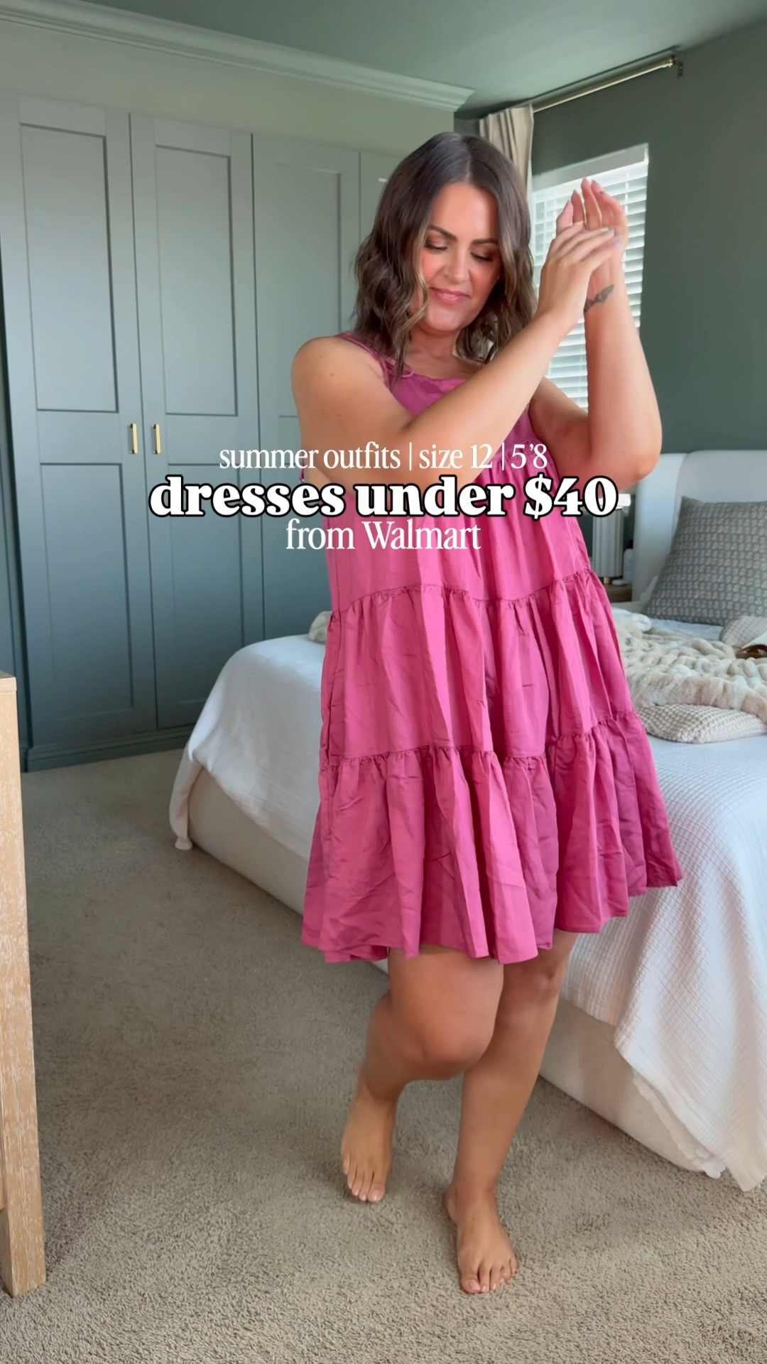 Pink tiered dress, medium
Red dress, large - need a medium
Leopard, large 
Green, large - need a medium
Button down, large
Blue & white, large
White floral, medium
Blue/green striped, medium
Sandals, true size 10

Size 12, midsize, summer dress, date night dress, vacation dress, Walmart finds

#LTKMidsize #LTKSeasonal #LTKSaleAlert