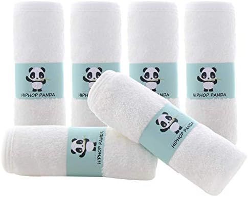 Bamboo Baby Washcloths - 2 Layer Soft Absorbent Bamboo Towel - Newborn Bath Face Towel - Natural Bab | Amazon (US)