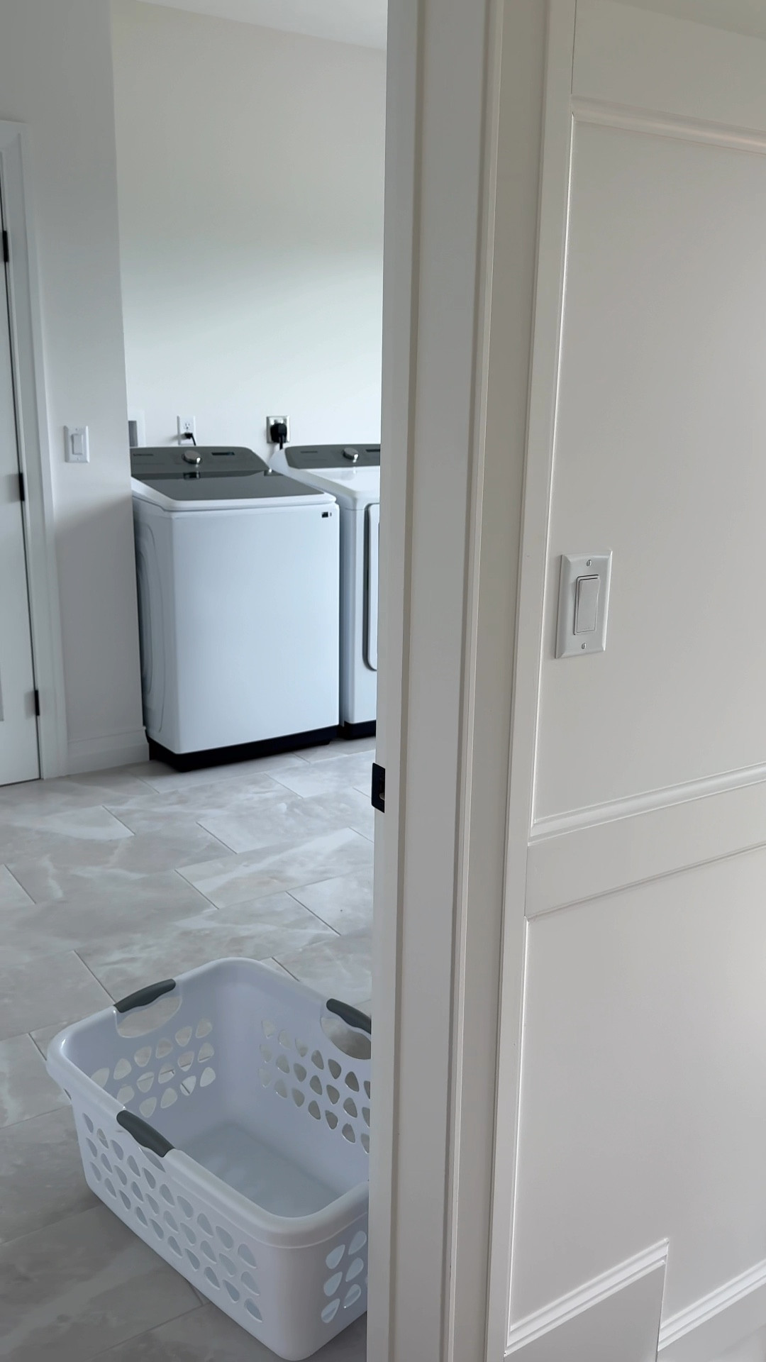 🧺✨ Why Our Laundry Room Is Upstairs✨🧺

For us, this was a no-brainer! 🏠👕 I know a lot of people like having their laundry on the main level. But we really wanted it upstairs. Here’s why…

1️⃣ Convenience: All our bedrooms are upstairs, so why haul laundry up and down?
2️⃣ Out of Sight: I love keeping the laundry tucked away from the main living areas. It means no mess in sight when we're relaxing or hosting.
3️⃣ Dedicated Space: Combining it with the mudroom felt like I would always have a messy, chaotic space. I’m glad we made room in the floor plan for a dedicated laundry and utility space. 

👇 Where would you put your laundry room?

#LTKFamily #LTKHome