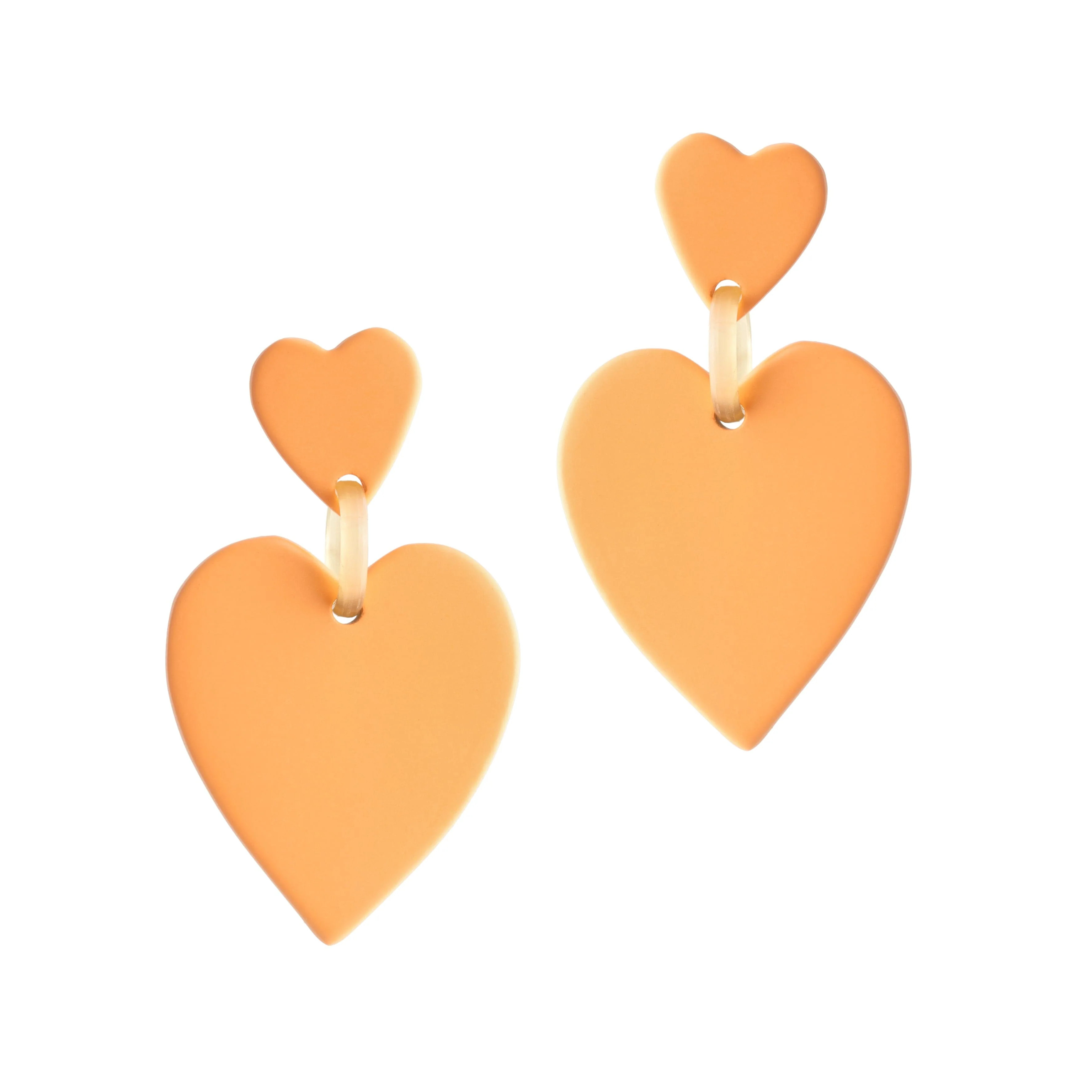 Peach Heart Dangle | Sunshine Tienda