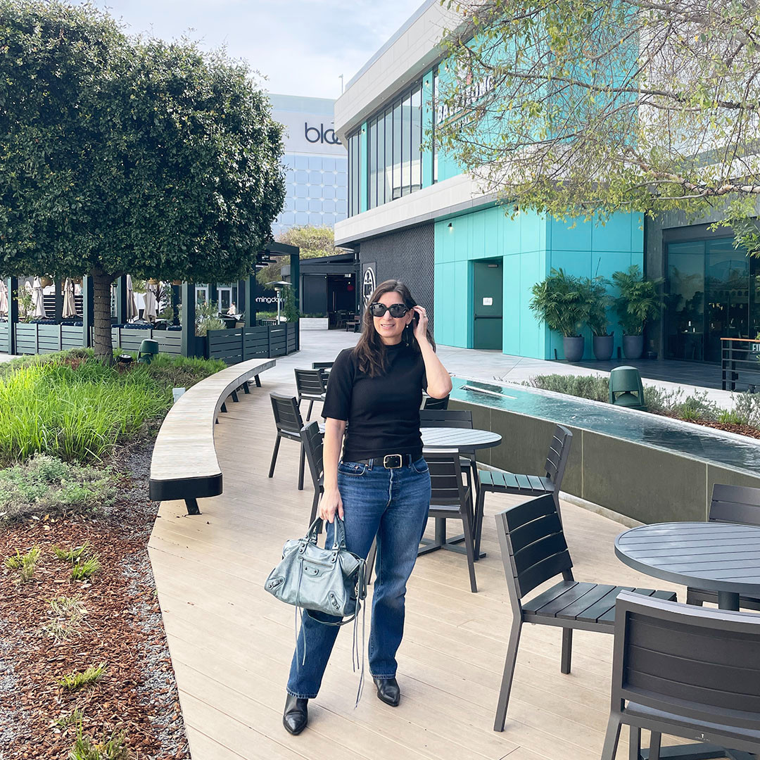 Love a black go-to top and classic cut jeans for spring. 

 #LTKootd #LTKOver40 #LTKPetite