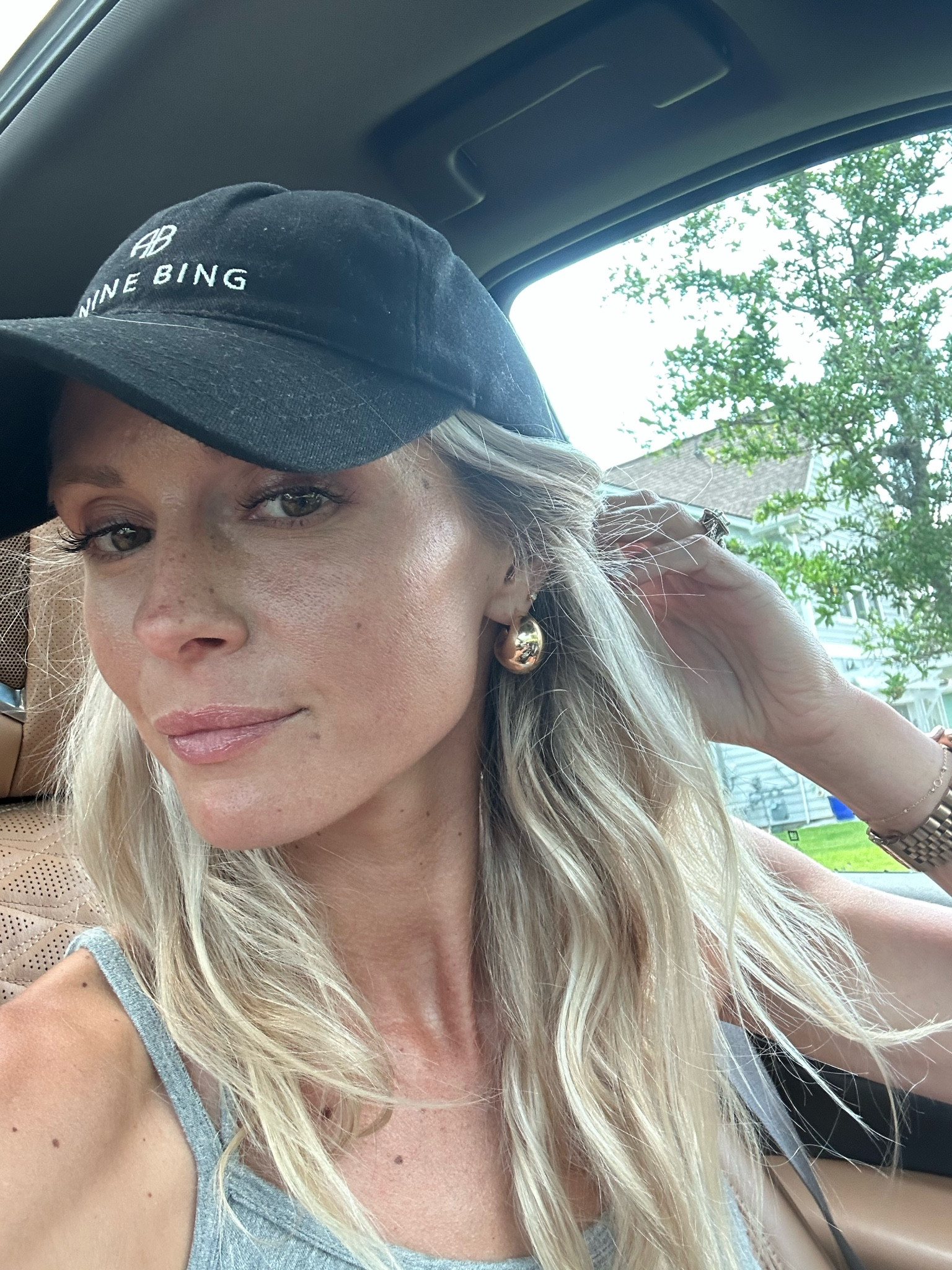 Amazon dupe earrings, ANINE Bing hat

#LTKunder50