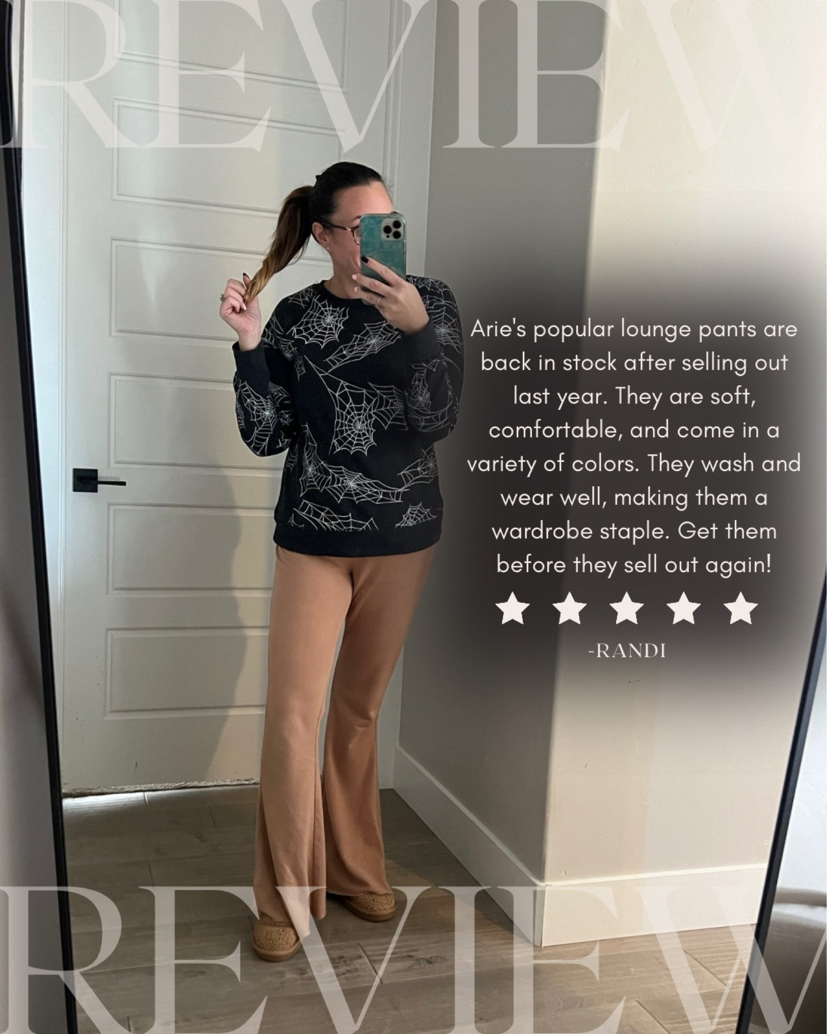 My favorite lounge pants from aerie are finally back in stock. They sold out last year. They are so comfy and so soft. They wash well and they wear well. I own them in 2 colors and this year they are back with more colors ! I am buying them in more colors before they are gone again because I can’t live without them. I paired them with these. UGG dupes from Amazon that are fantastic quality.

#LTKover40 #LTKmidsize #LTKplussize