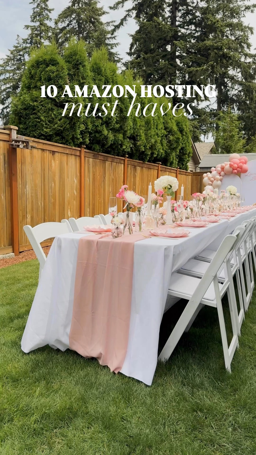 10 Amazon hosting must-haves! 

Amazon Prime Day Finds, Pink plastic plates, plastic silverware, chairs, over the rod table, ice mold bucket, tiered serving platter, battery operated candles, plaid tablecloth, Cricut machine, acrylic signs 

#LTKHome