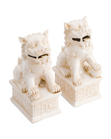 Set Of 2 17in Fu Dog Bookends | TJ Maxx