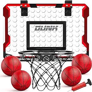 TEMI Basketball Hoop Indoor, Mini Basketball Hoop with 4 Balls, Over The Door Basketball Hoop for... | Amazon (US)