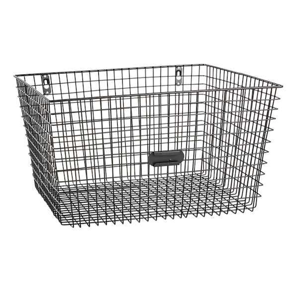 Black Metal Wire Wall Basket, Medium | At Home