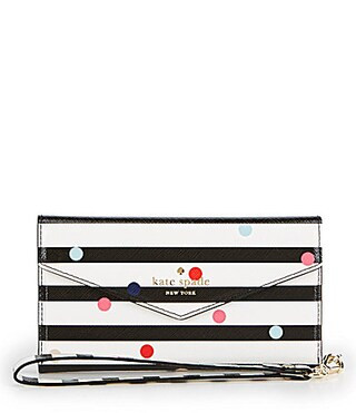 kate spade new york Striped Confetti Dot iPhone 7 Envelope Wrislet | Dillards Inc.