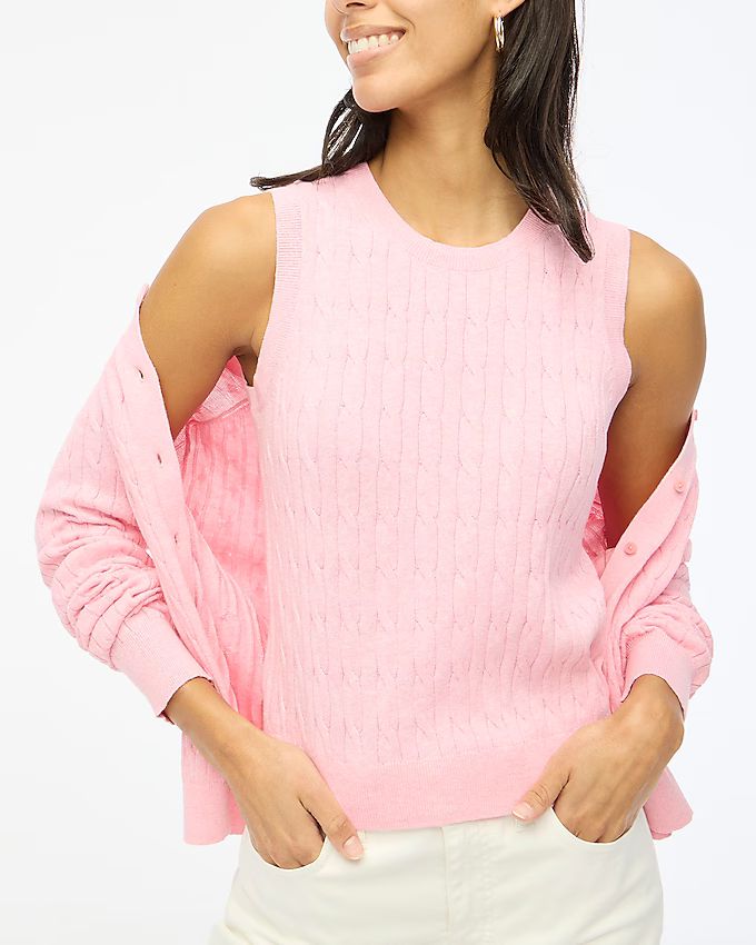 Cable sweater shell | J.Crew Factory