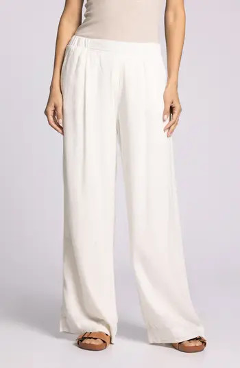 Anastasia Linen Blend Wide Leg Pants | Nordstrom