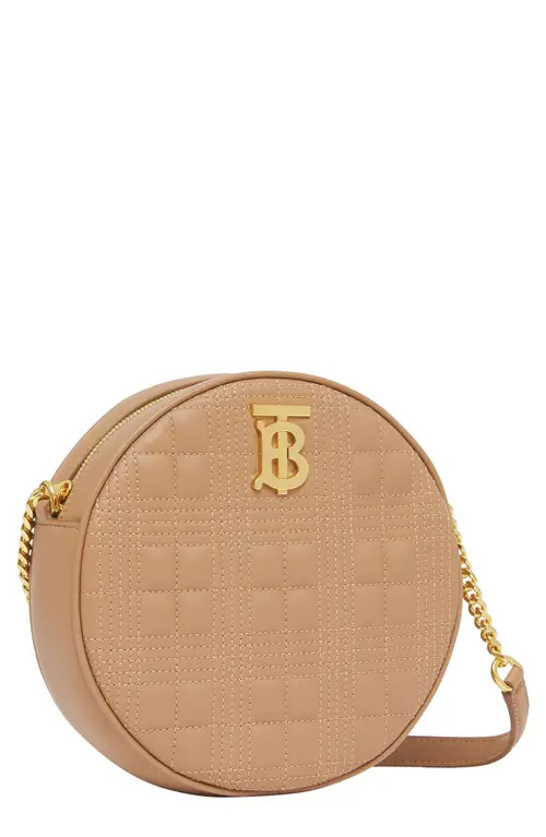 burberry New Louise Quilted Lambskin Leather Bag in Camel at Nordstrom | Nordstrom