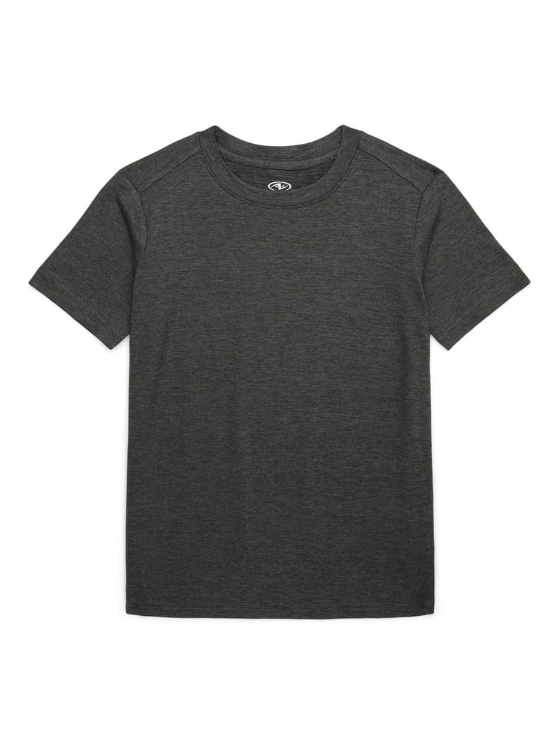 Athletic Works Boys Active Buttercore Knit Tee, Sizes 4-18 & Husky - Walmart.com | Walmart (US)