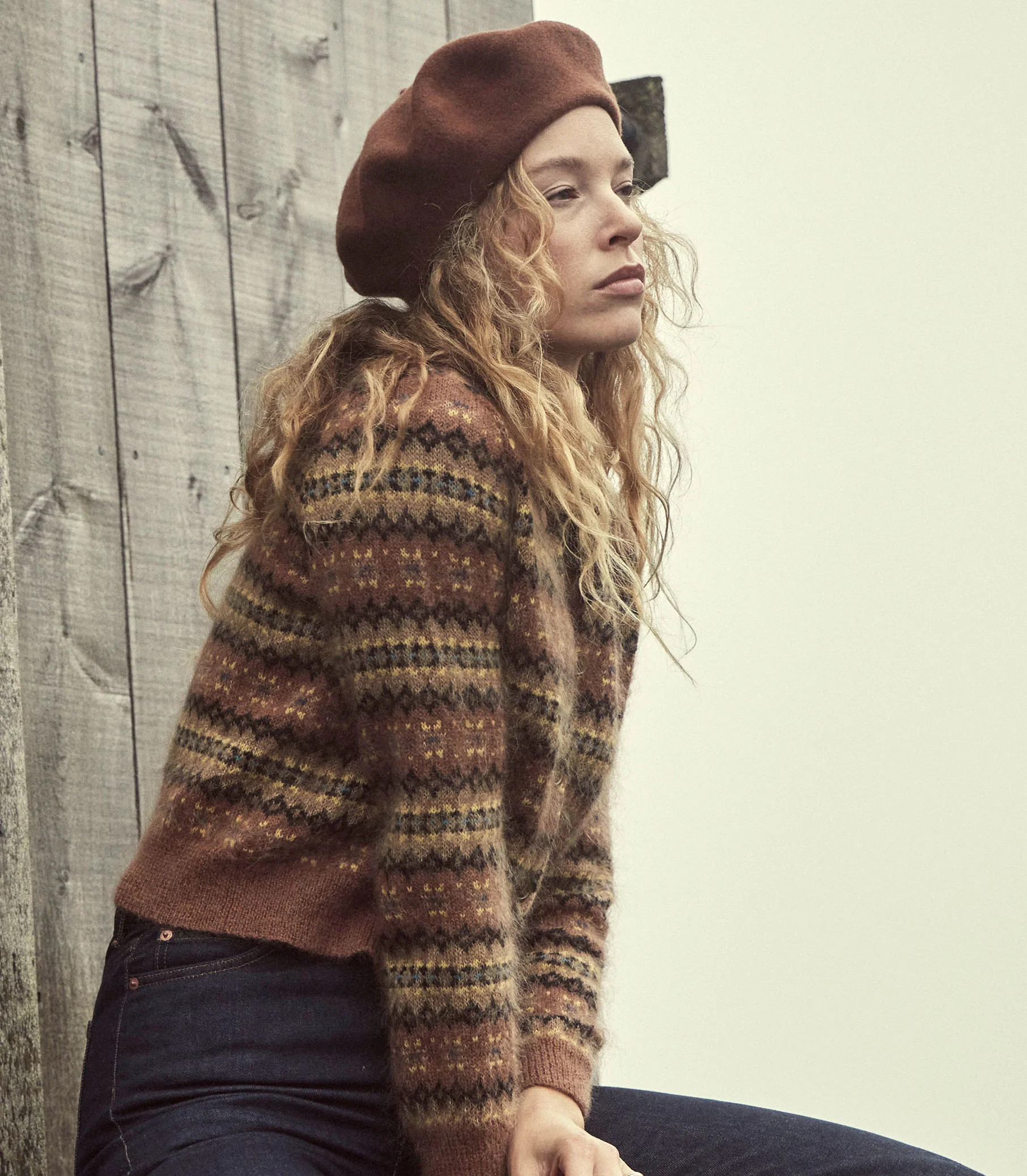 Georgianna Beret - Camel | DÔEN | DOEN