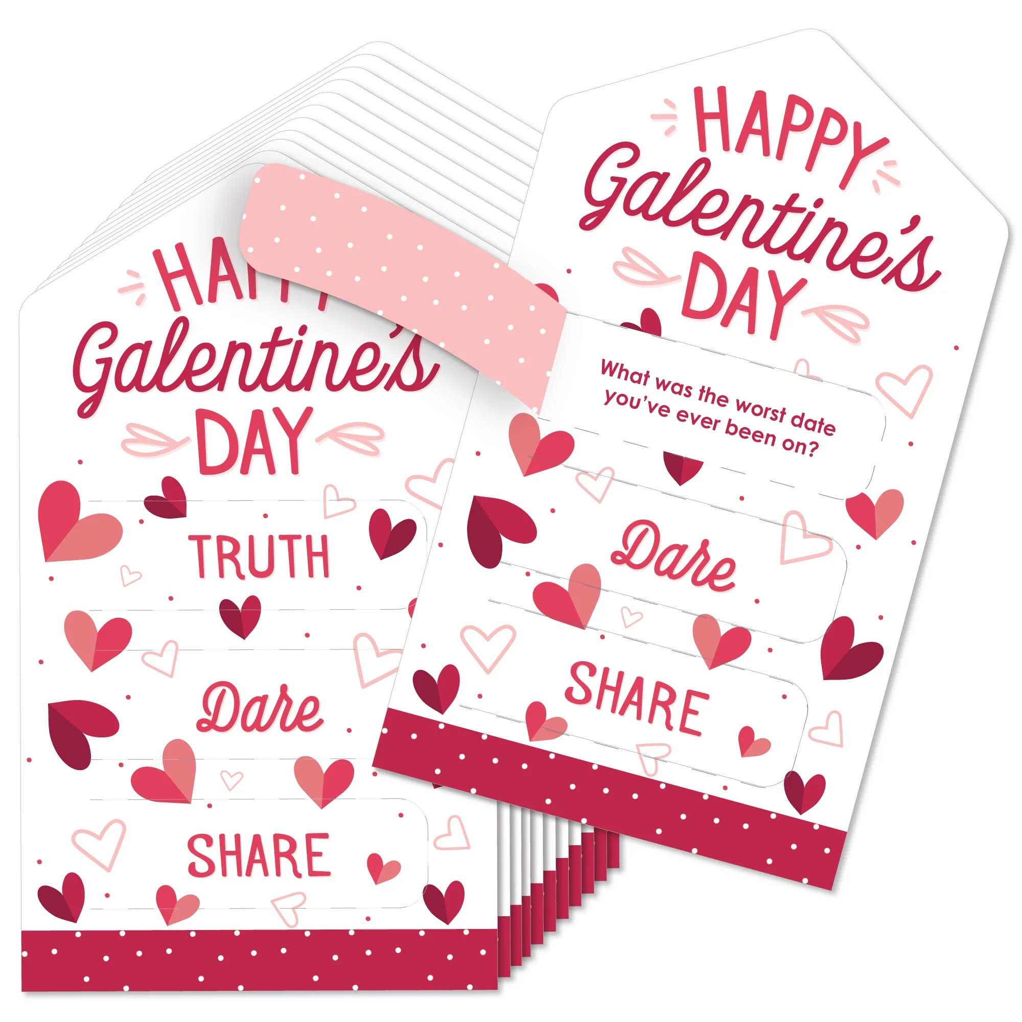Big Dot of Happiness Happy Galentine's Day - Valentine's Day Party Game Pickle Cards - Truth, Dar... | Walmart (US)