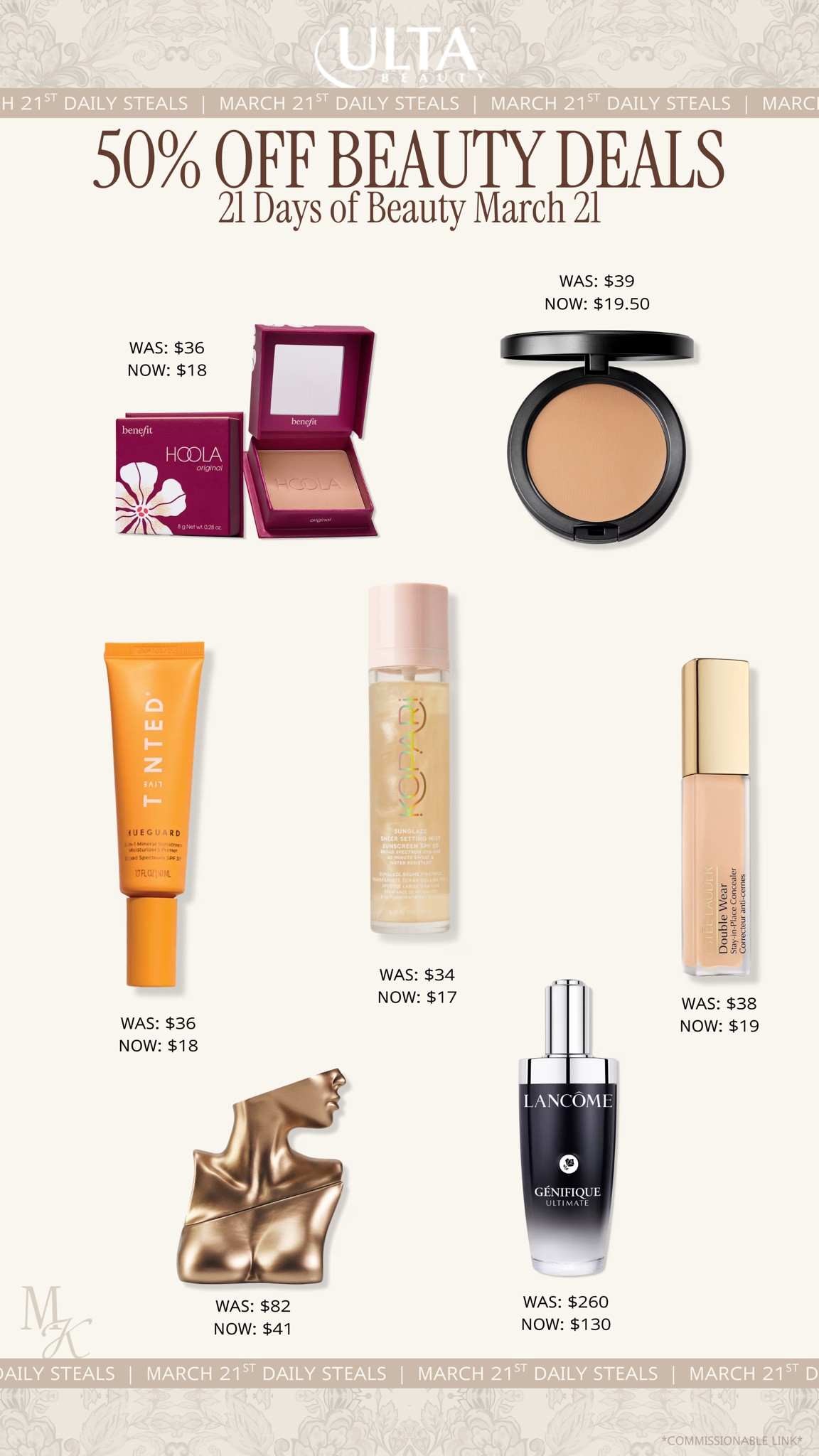 Ulta Beauty sale, Ulta 21 Days of Beauty, 21 Days of Beauty deals, beauty sale 2026, makeup sale, skincare sale, mature skin, hydrating skincare, skincare routine, skincare essentials, beauty, makeup, make up, makeup must haves, everyday makeup routine, full glam makeup, natural makeup look, dewy makeup, long lasting makeup, trending beauty products, hair tools, hair styling tools, hair care routine, frizz control, beauty favorites

#LTKselfcare #LTKSaleAlert #LTKBeauty