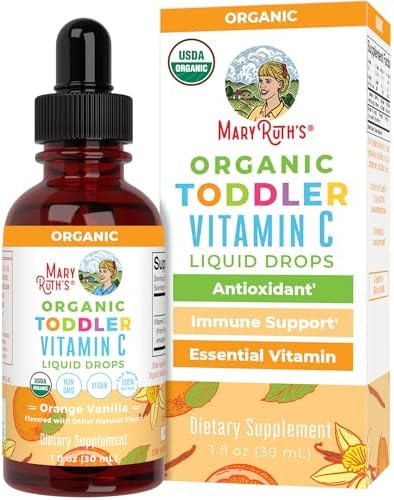 MaryRuth Organics Toddler Vitamin C Drops | USDA Organic Vitamin C Liquid Drops for Toddler | Age... | Amazon (US)