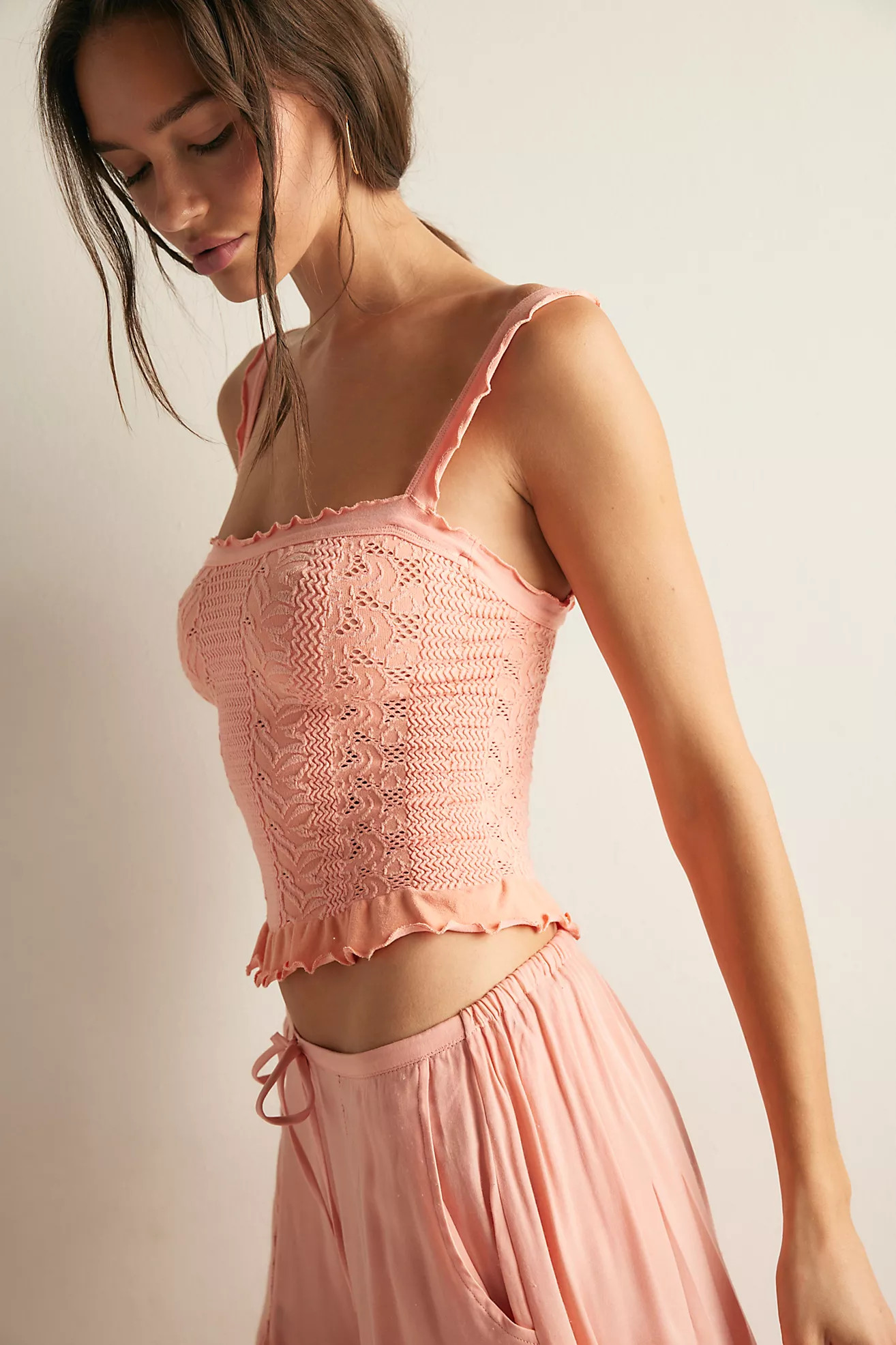 So Soft Frill Square Neck Tank | Free People (Global - UK&FR Excluded)