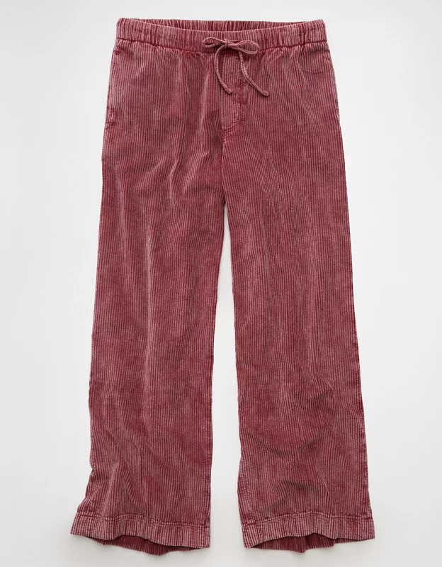 AE Stretch Corduroy Low-Rise Baggy Wide-Leg Pant | American Eagle Outfitters (US & CA)