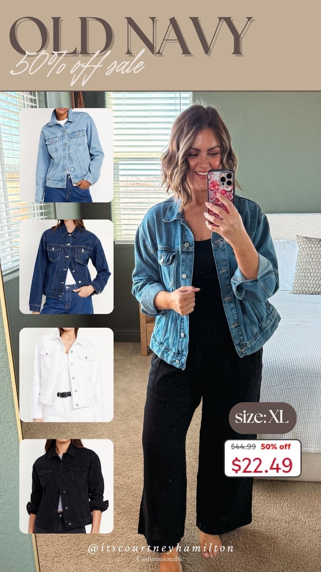 Old Navy is having a 50% off everything sale!! My favorite denim jacket is only $22!!! Wearing an XL

Sale alert, new arrivals, causal outfit, spring fashion, midsize fashion, Courtney Hamilton

#LTKSeasonal #LTKSaleAlert #LTKMidsize