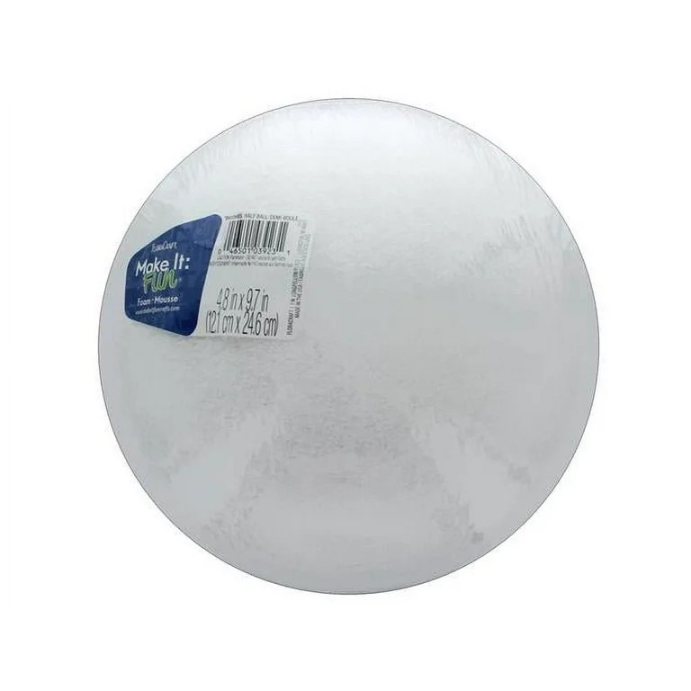 Floracraft Styrofoam Half Ball 10" White | Walmart (US)