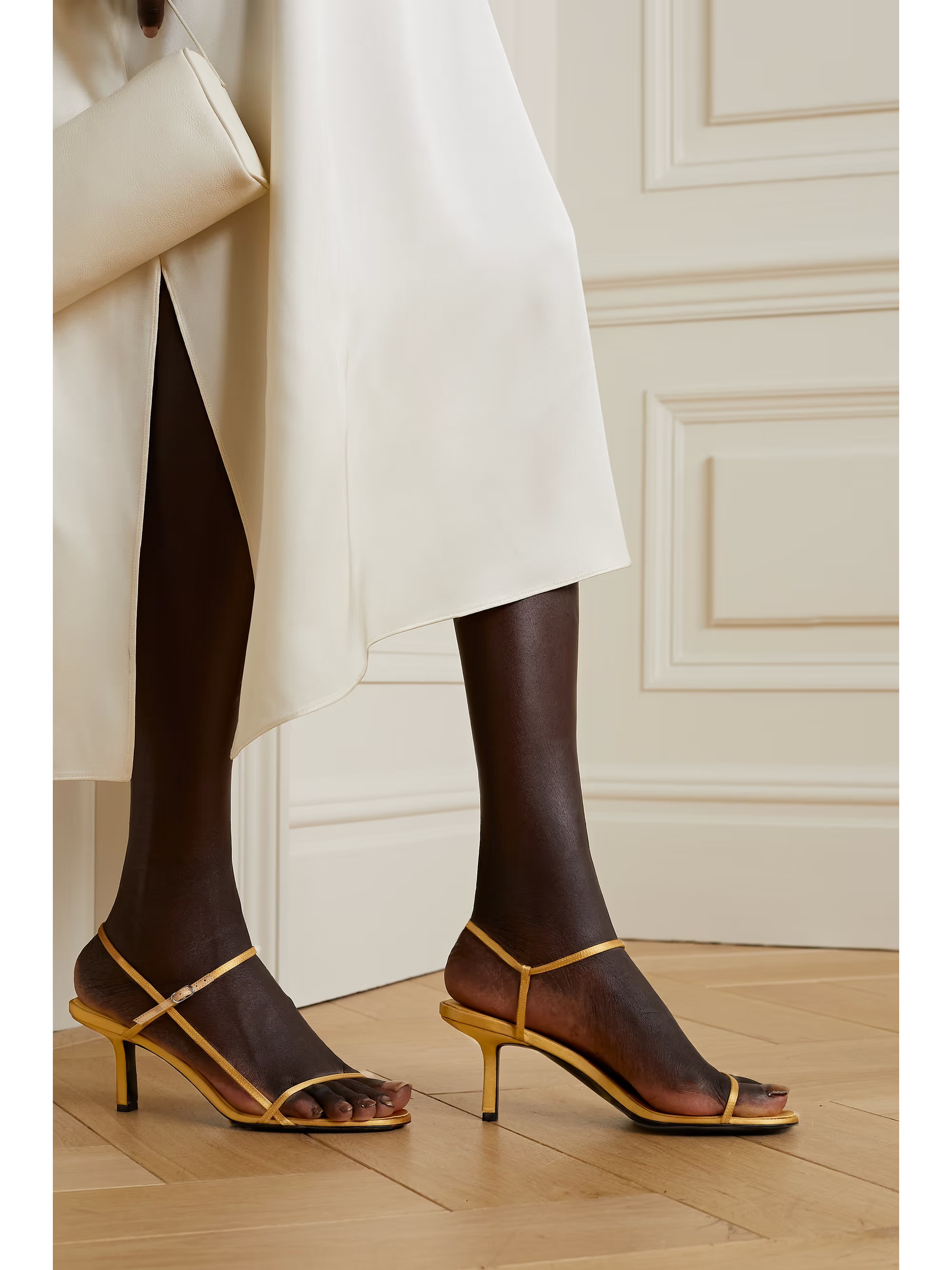 Bare satin sandals | NET-A-PORTER (US)