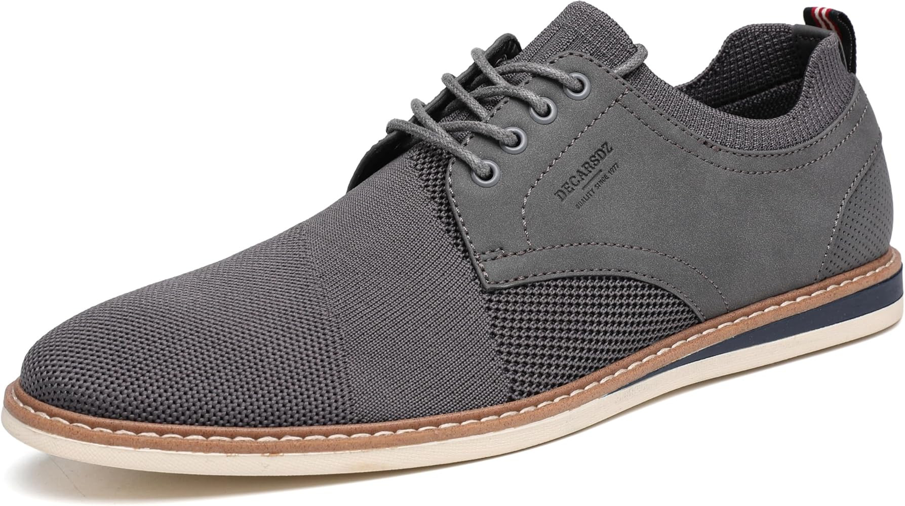 DECARSDZ Mens Point Toe Dress Shoes Fabric Breeze Breathable Mesh Shoe | Amazon (US)