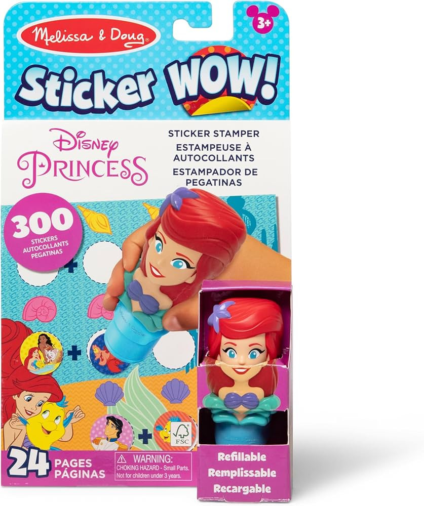 Melissa & Doug Sticker Wow!™ 24-Page Activity Pad and Sticker Stamper, 300 Stickers, Arts and C... | Amazon (US)