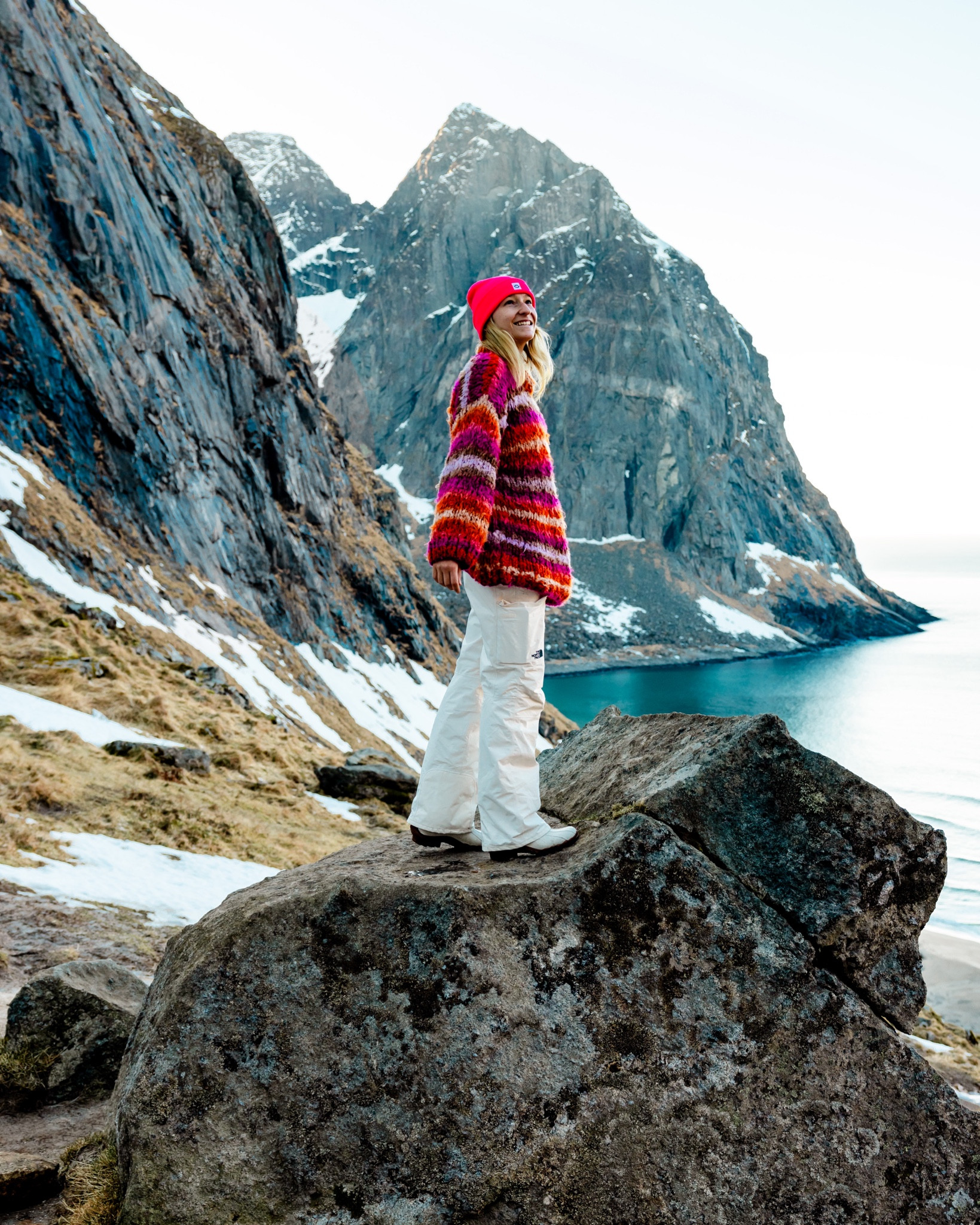 Living my best life in Norway 🇳🇴 

Use the code GISELLE for my sweater to get 10% off! 🥰

Woman’s hiking outfit for winter, winter hiking, Norway, hiking in Norway, snowshoeing outfit, winter adventure outfit, hand knit sweater, colorful wool sweater 

#LTKstyletip #LTKtravel #LTKeurope