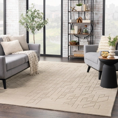 Nourison Home Alessia 7'9" x 9'9" Area Rug, Beige | Ashley Homestore
