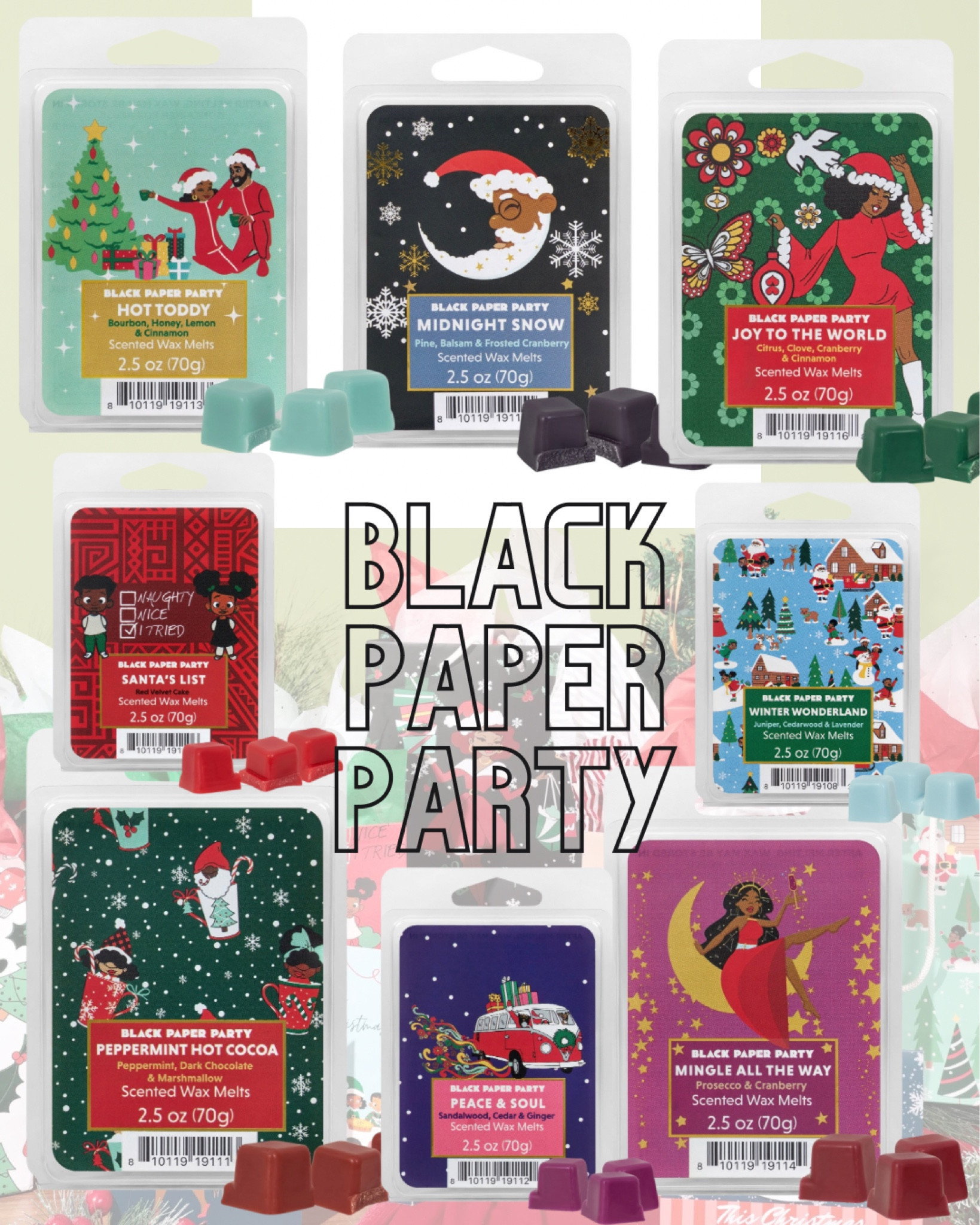 Black Paper Party wax melts! Perfect for the holidays available at Walmart 

#LTKSeasonal #LTKhome #LTKHoliday