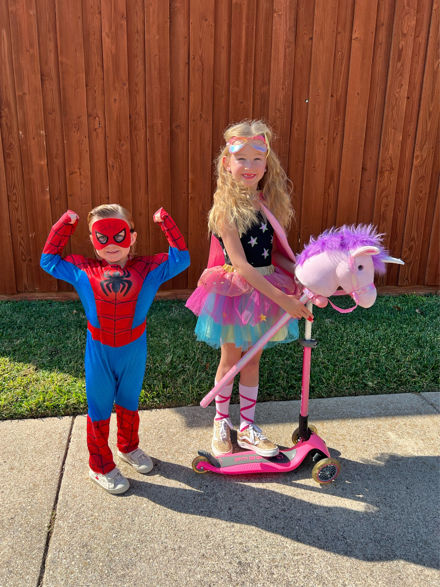 Supers ❤️🩷

#superhero #princess #halloweencostume #unicorn #dressup #halloween #spiderman 

#LTKHalloween #LTKSeasonal #LTKKids