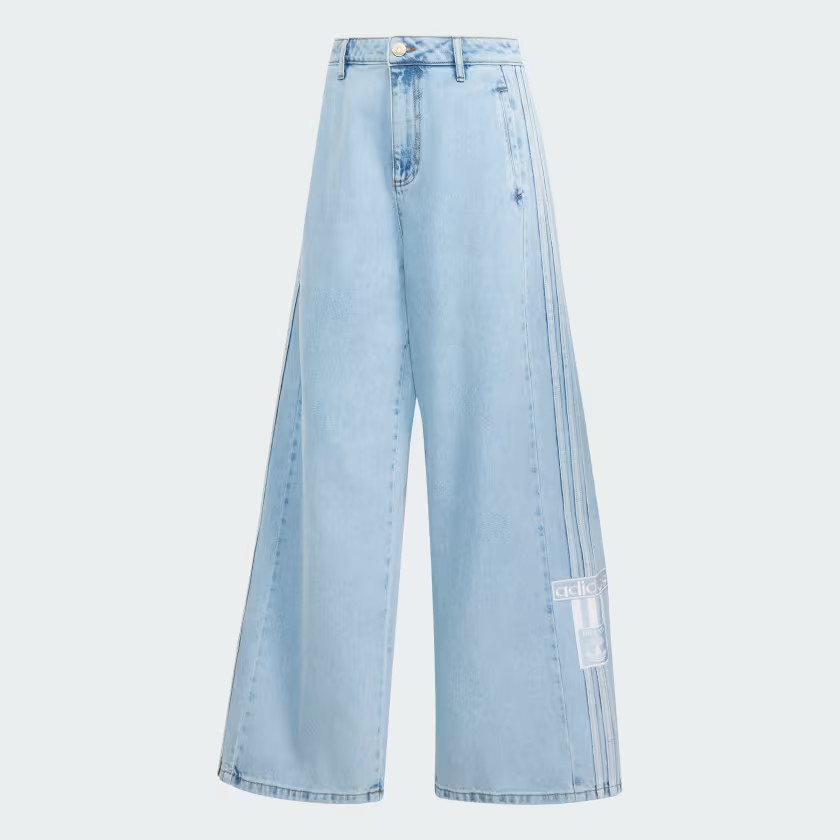ADIBREAK MID-RISE WIDE-LEG DENIM PANTS | adidas (US)