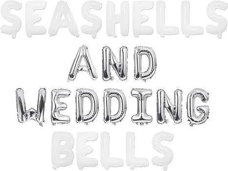 Seashells and Wedding Bells Balloon Banner, Seashells and Wedding Bells Bachelorette Party Decora... | Amazon (US)