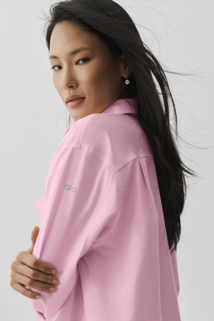 Cotton Real Deal Button Up Long Sleeve | Alo Yoga