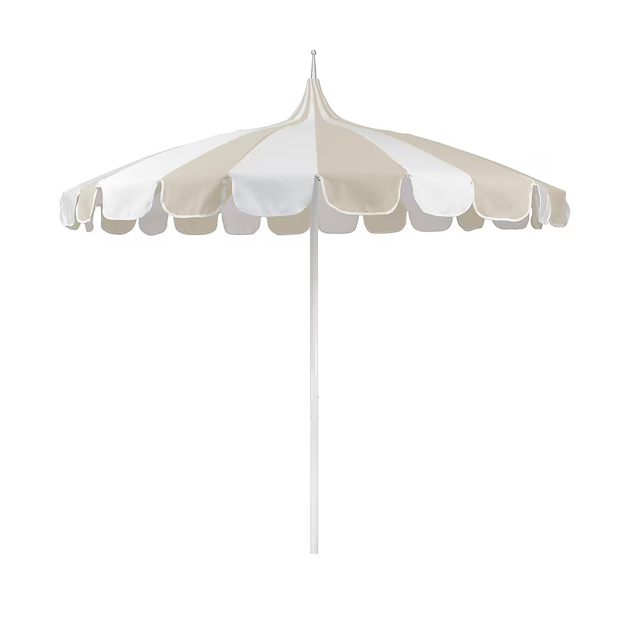 California Umbrella 8.5-Feet Aluminum Beige Market Patio Umbrella | Lowe's