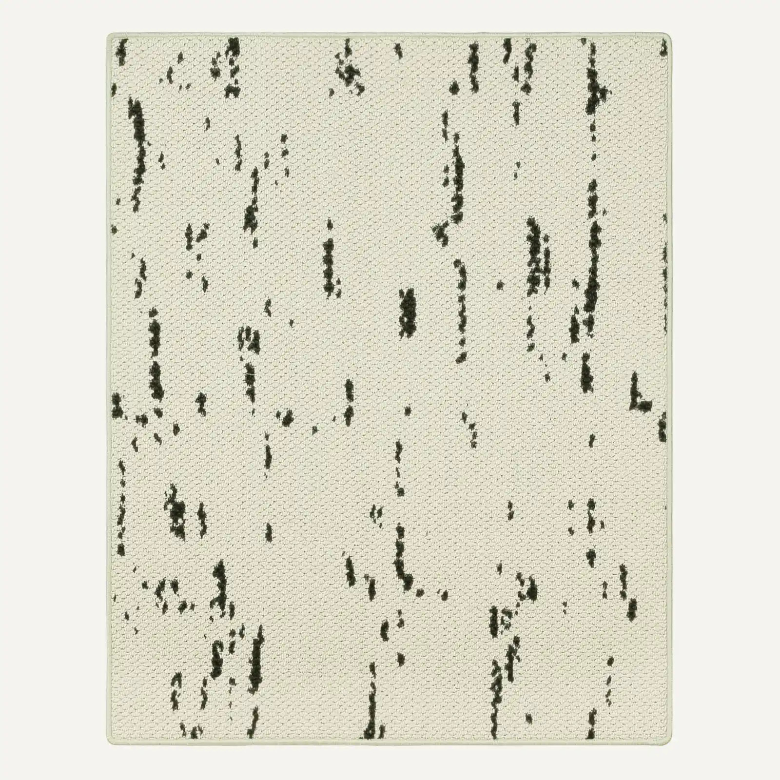 Della Natural Patterned Wool Rug - Interphase Black DA-03 / 9'x12' | TWOPAGES