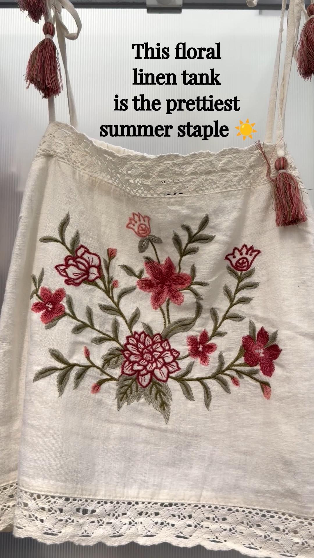 This floral linen tank is the prettiest summer staple 🌸
Lightweight, breathable, and easy to style with shorts, denim, or skirts.
You can layer it now for spring and wear it on repeat all summer long. Linked the matching bottoms too. #summerstyle #linenstyle #summeroutfitideas #floralstyle #ltkfashion #ltkstyle #everydayoutfit #warmweatherstyle #springtosummer #capsulewardrobe #ltksummer