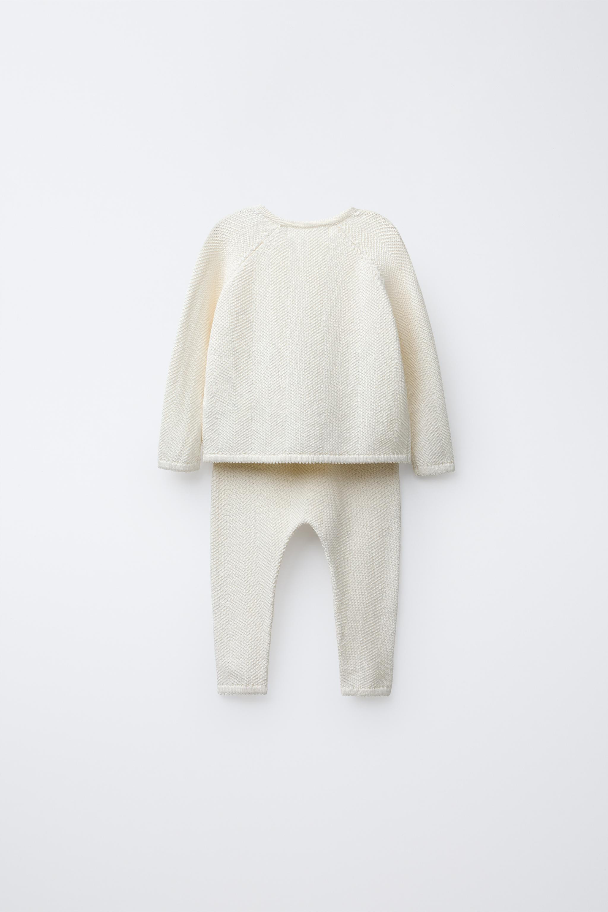 SILK COTTON SWEATER AND PANTS SET | Zara US