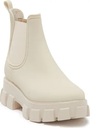 Platform Lug Sole Chelsea Rain Boot | Nordstrom Rack